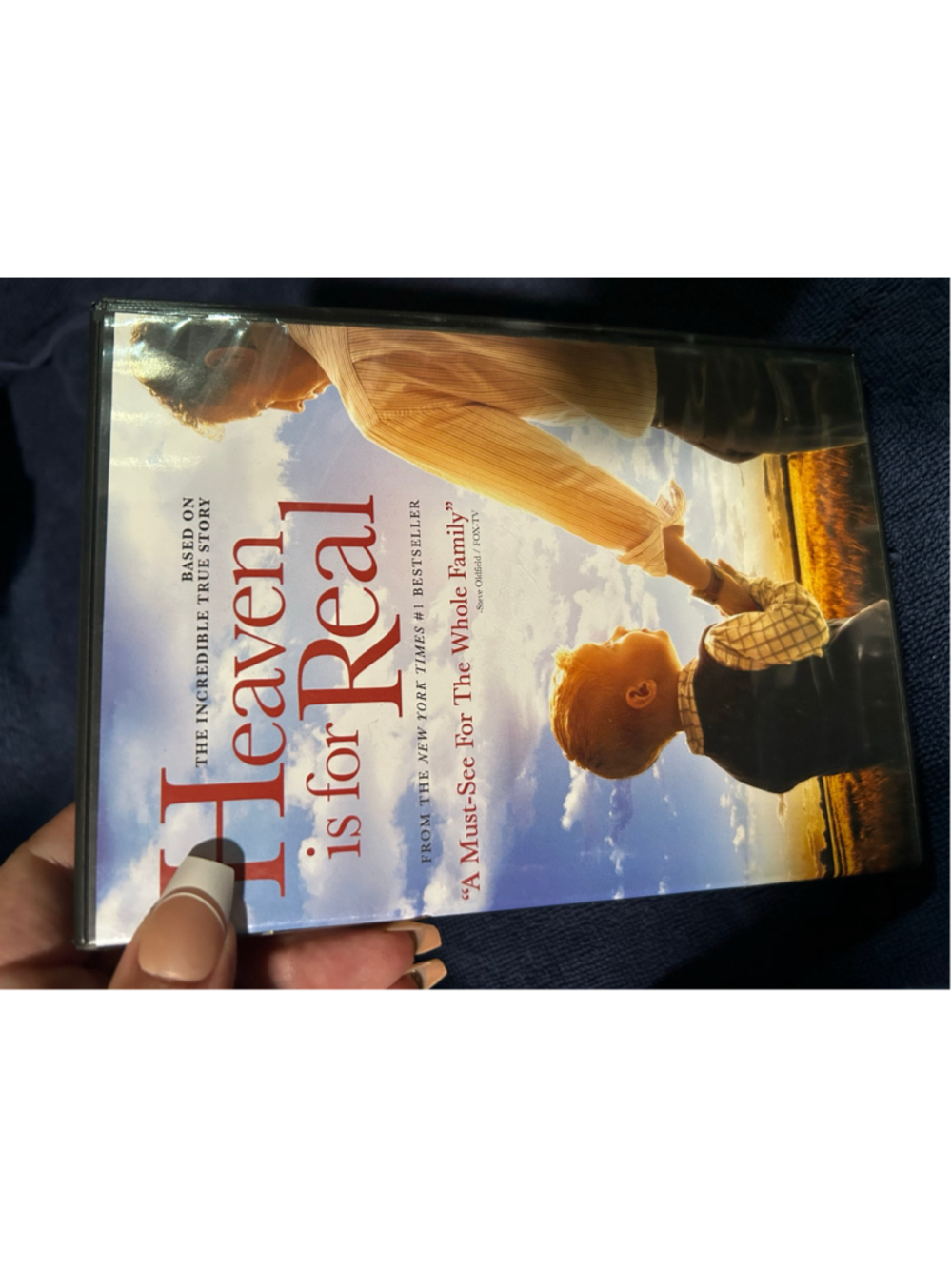 Heaven is for Real DVD Movie Standard One Size Blue and White